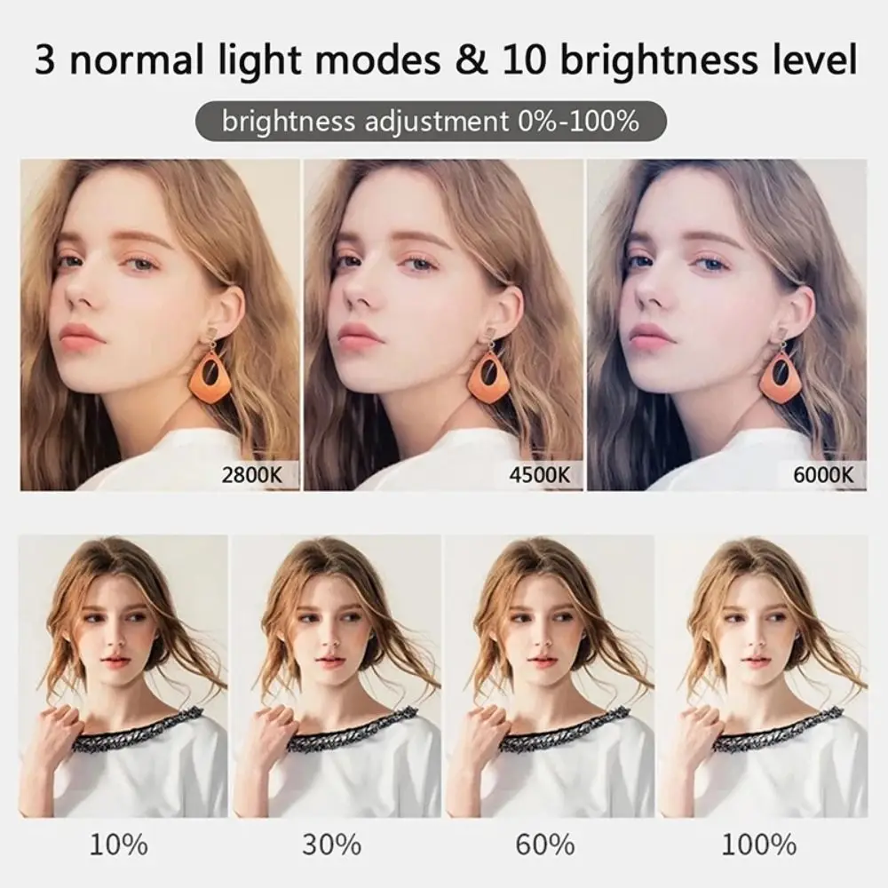 6/8/10inch LED Selfie Ring Light Photography Video Light RingLight Phone Stand Tripod Fill Light Dimmable Lamp Trepied Streaming 6/8/10inch LED Selfie Ring Light Photography Video Light RingLight Phone Stand Tripod Fill Light Dimmable Lamp Trepied Streaming