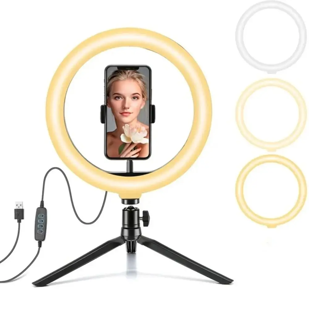 6/8/10inch LED Selfie Ring Light Photography Video Light RingLight Phone Stand Tripod Fill Light Dimmable Lamp Trepied Streaming 6/8/10inch LED Selfie Ring Light Photography Video Light RingLight Phone Stand Tripod Fill Light Dimmable Lamp Trepied Streaming