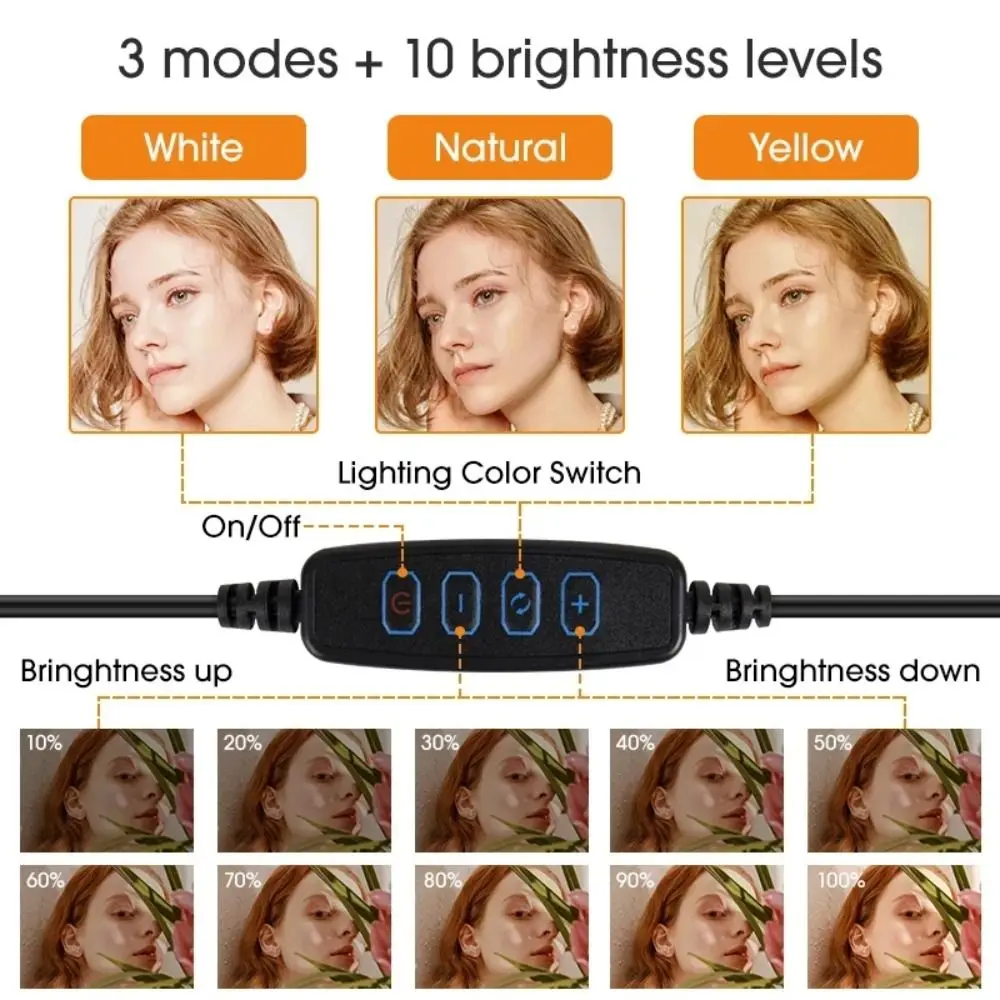 6/8/10inch LED Selfie Ring Light Photography Video Light RingLight Phone Stand Tripod Fill Light Dimmable Lamp Trepied Streaming 6/8/10inch LED Selfie Ring Light Photography Video Light RingLight Phone Stand Tripod Fill Light Dimmable Lamp Trepied Streaming