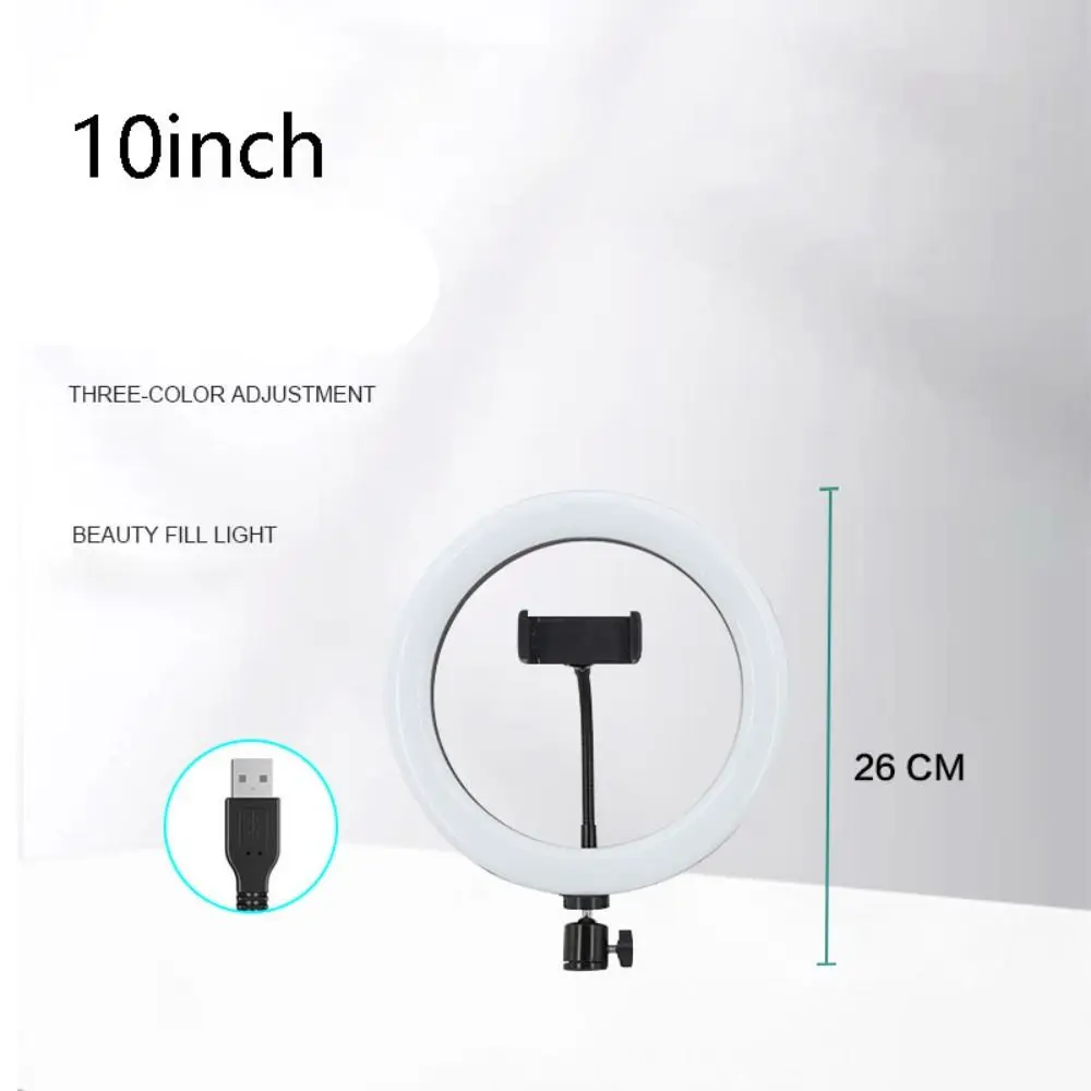 6/8/10inch LED Selfie Ring Light Photography Video Light RingLight Phone Stand Tripod Fill Light Dimmable Lamp Trepied Streaming 6/8/10inch LED Selfie Ring Light Photography Video Light RingLight Phone Stand Tripod Fill Light Dimmable Lamp Trepied Streaming