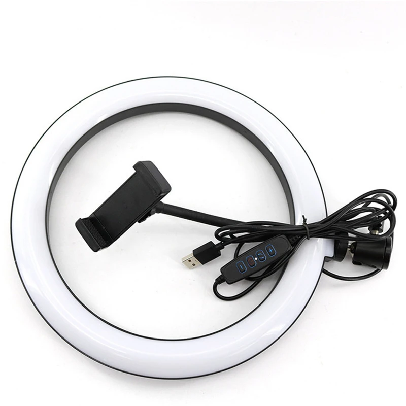 10/8/6/12 Inch Self-Timer Ring Light Photography Fill Light LED Ring Light Kit for Video Recording and Live Broadcast Equipment
