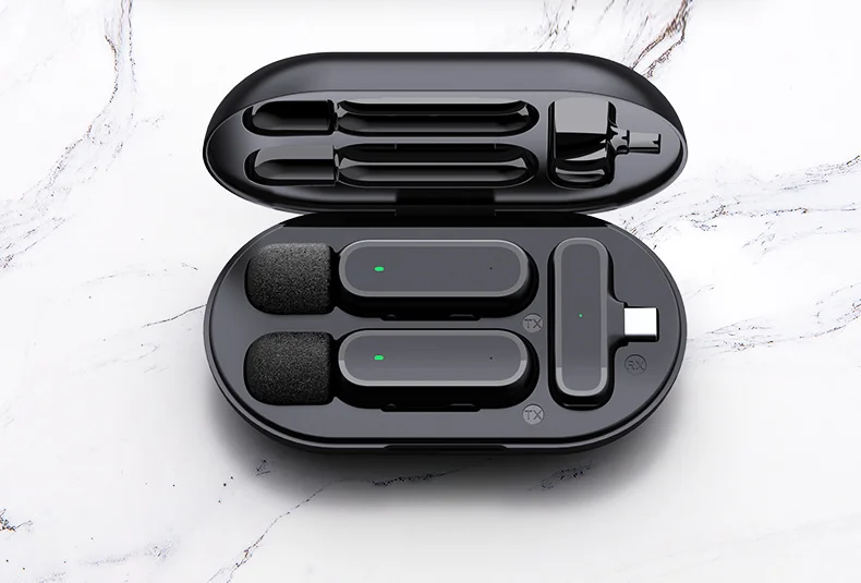 Xiaomi Mijia Wireless HD Radio Live Microphone Noise Cancel Dual Mic 20 Meters for Mobile Phone Tiktok Short Video Recording