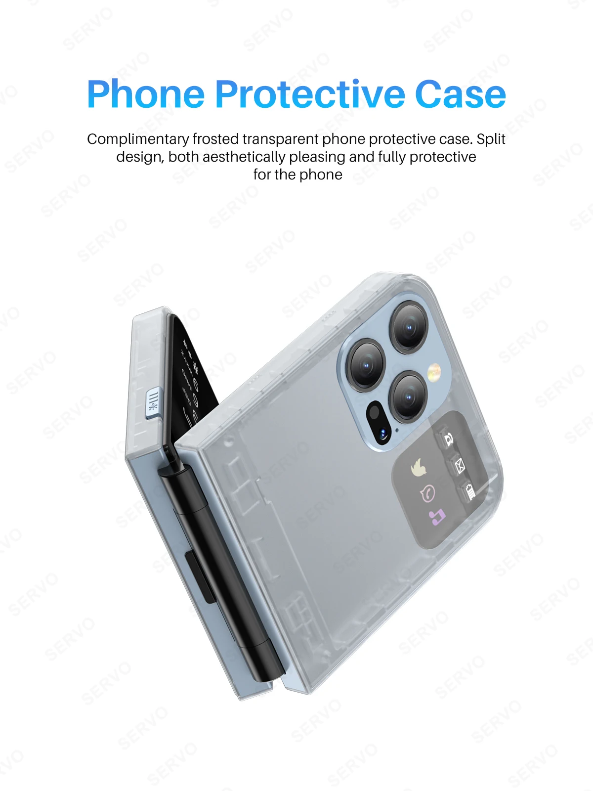 SERVO A50 Pro Flip Phone Dual SIM Card GSM Electric Torch Automatic Call Recording 2.4 Inch Screen Foldable Mobile Phones Type-C SERVO A50 Pro Flip Phone Dual SIM Card GSM Electric Torch Automatic Call Recording 2.4 Inch Screen Foldable Mobile Phones Type-C