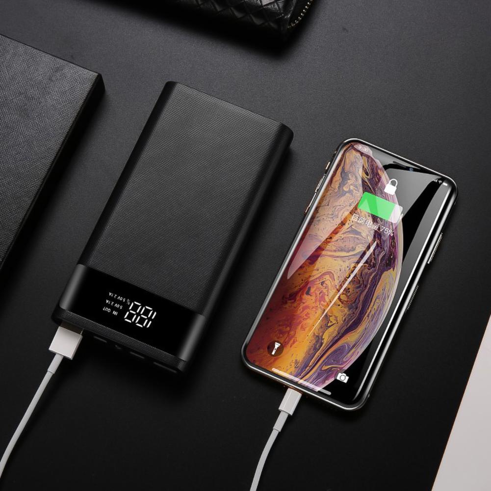 Digital Display Easy Installation 6x18650 Power Bank Shell Battery Charger